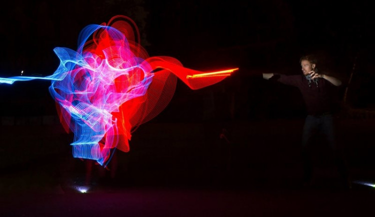 V Olomouci září na několika místech netradiční světelná díla