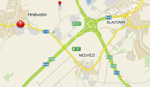 Silnici R46 u Olomouce ráno blokovala hromadná nehoda deseti aut