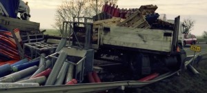 Na dálnici u Nákla se stala nehoda dvou kamionů, kolona se táhne až ke kruháči u Globusu