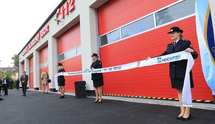 V Šumperku otevřeli zbrusu novou požární stanici, veřejnost si ji může prohlédnout v listopadu