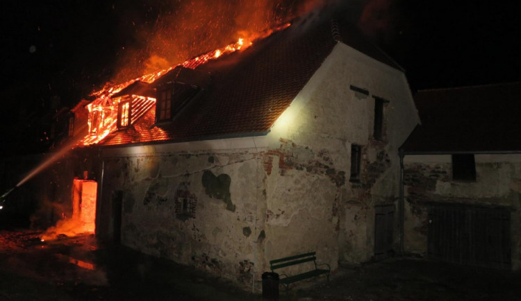 Požár na plumlovském zámku
