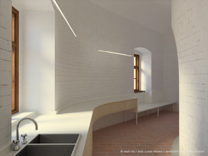 Vizualizace prostoru od architektonického studia Raketoplán