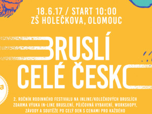 18. června bude bruslit celé Česko. Sportovní festival konaný i v Olomouci nabídne mnoho aktivit
