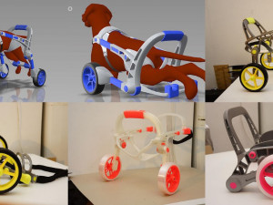 Český start-up AnyoneGo vyvíjí invalidní vozíky pro zvířata. Vyrábí je na míru ve 3D tiskárnách