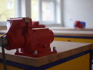 Učebna v nově otevřené přístavbě