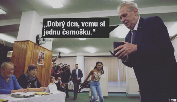 FOTOGALERIE: Zeman a aktivistka. To nejlepší z řádění internetových vtipálků