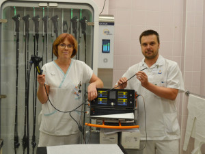 Gastroenterologové z prostějovské nemocnice pracují s novými přístroji za dva milióny