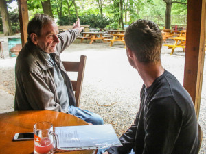 Jiří Jíša s redaktorem Jakubem Heřmánkem