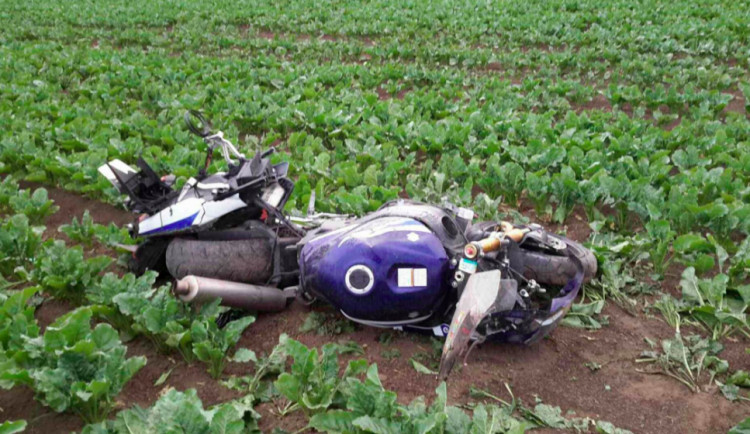 Na obchvatu Olomouce havaroval motorkář, zraněním na místě podlehl