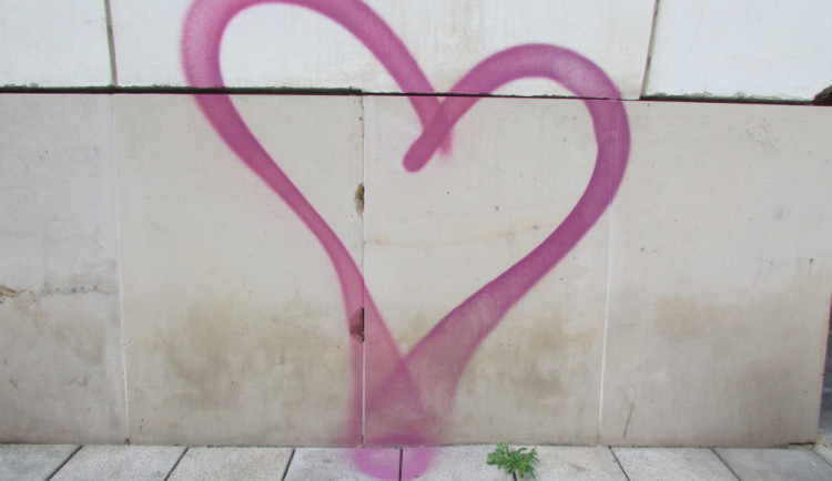 K vyznání lásky zvolil neznámý milovník nevhodné místo, za nasprejované srdce mu hrozí rok vězení