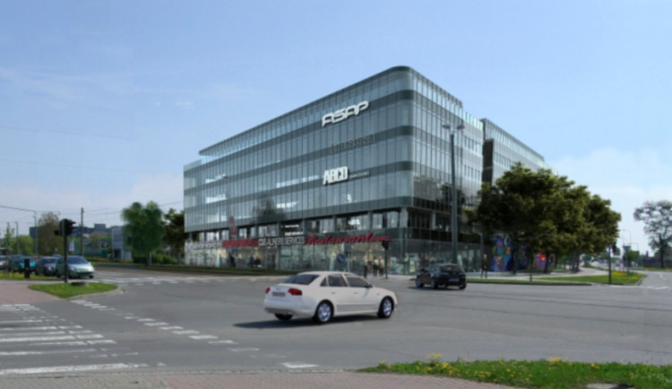 Na ulici Kosmonautů má stát nová šestipodlažní administrativní budova s názvem Envelopa