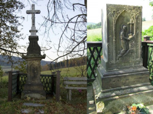 Policie pátrá po zloději, který ukradl kamenný kříž a způsobil škodu za 200 tisíc