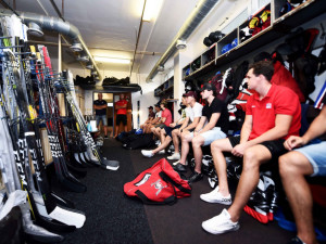 FOTO: Česká hokejová reprezentace trénuje v Přerově, v nominaci je osm hráčů z NHL