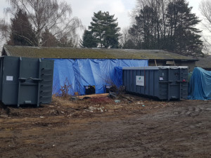 likvidace staré budovy s azbestovými prvky