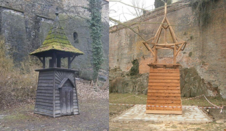 Replika zvoničky už je instalována v Bezručových sadech. Bude v ní i zvon