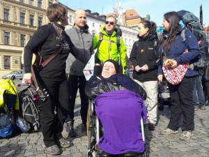 FOTO/VIDEO: Milan Langer vyrazil se skupinou nadšenců na pouť z Olomouce do Španělska