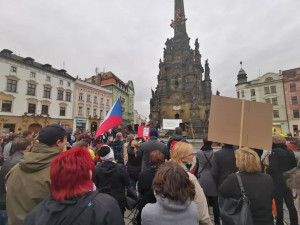 FOTO/VIDEO: Za nezávislost justice a proti Babišovi. Lidé korunovali lvy na třídě Svobody