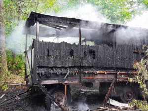 Hasiči likvidovali požár včelína u Bělkovic-Lašťan. Není to první případ