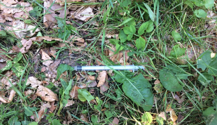 Ve Smetanových sadech byly pod lavičkou nalezeny stříkačky. Od začátku roku se jich našlo téměř dvě stě