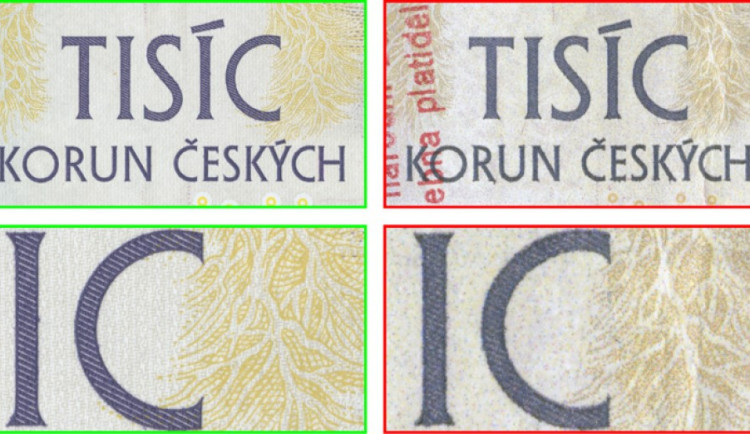V Olomouci jsou v oběhu padělané bankovky. Podívejte se, jak je poznáte