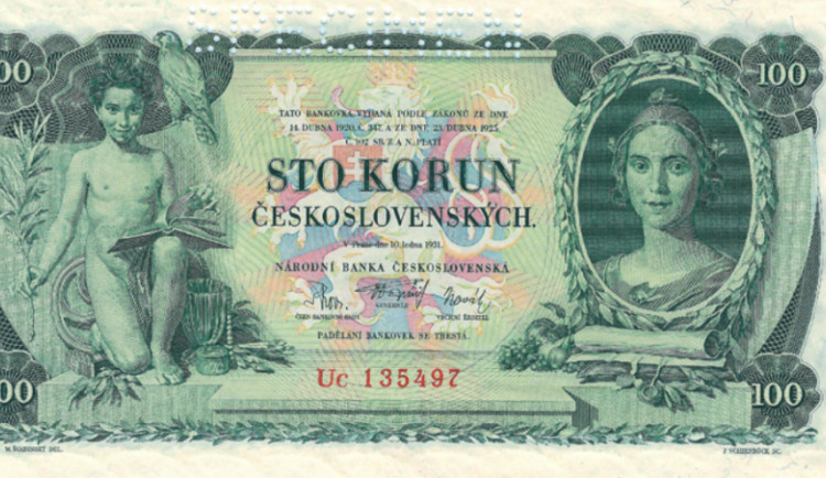 Zloděj vypáčil dveře od restaurace a odcizil z ní zarámované prvorepublikové bankovky