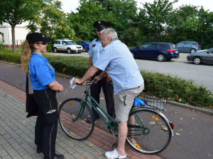 FOTO: Při kontrole cyklistů nebyl zjištěn žádný vážnější prohřešek