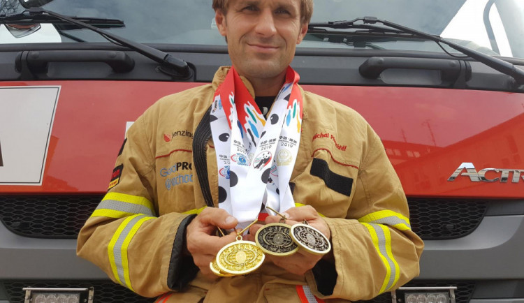 Olomoucký hasič Přecechtěl vybojoval v Číně dvě zlaté a dvě bronzové medaile