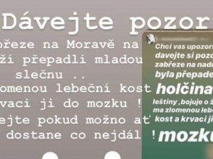 "Na nádraží přepadli mladou slečnu, má krvácení do mozku." Policie vyvrátila smyšlené přepadení