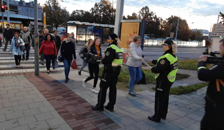 FOTO: Policisté v Olomouci kontrolovali cyklisty