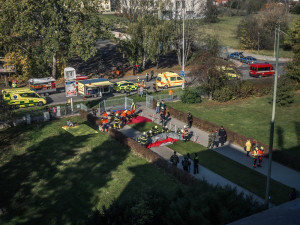 FOTOGALERIE: Podívejte se na fotky z velkého cvičení záchranných složek v Olomouci