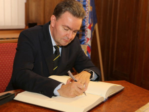 Olomouc navštívil vnuk posledního českého krále. Chválil krásu města