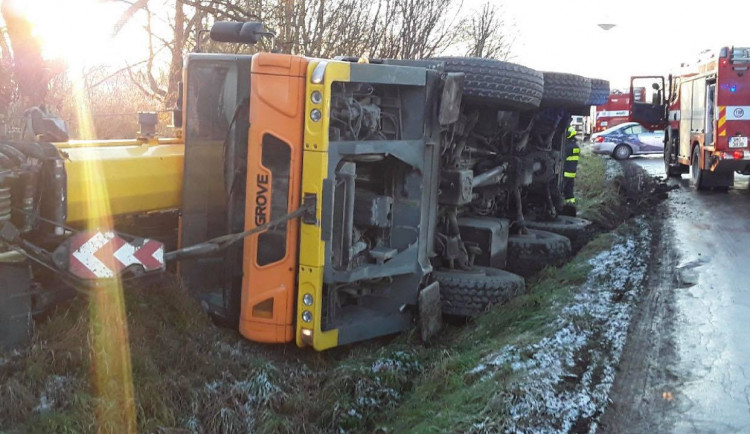 Místo nehody u Bohuňovic