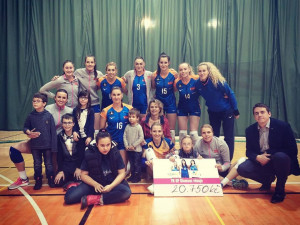 Volejbalistky charitativním utkáním podpořily CREDO částkou přes dvacet tisíc korun