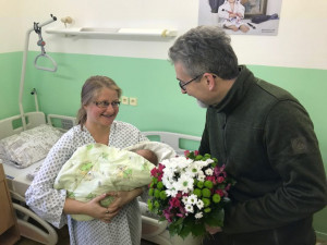 Primátor přivítal prvního Olomoučánka narozeného v novém roce