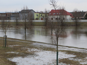 V Olomouci a okolí platil v týdnu stav bdělosti kvůli zvýšeným hladinám řek