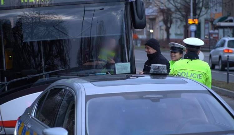 V Olomouci probíhala kontrola řidičů autobusů