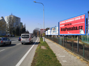 Olomoucká outdoor reklamka ARES CZ poskytla v době pandemie koronaviru plochy zadarmo městu a kraji