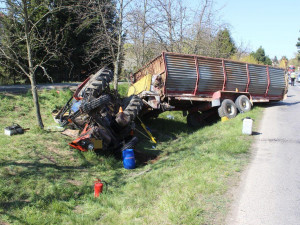 Dopravní nehoda v obci Plumlov