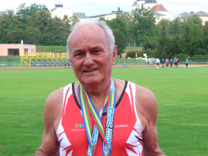 Václav Dostalík, známý olomoucký atlet, oslavil životní jubileum