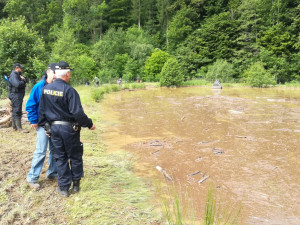 FOTO: Pokračuje pátrání po pohřešované ženě z Oskavy, prohledávají se toky i naplaveniny