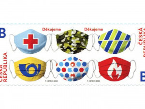 Pošta vydá známky s rouškami jako poděkování záchranářům