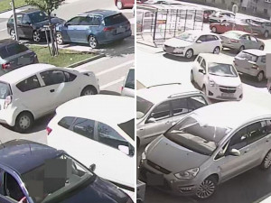 Neznámý řidič naboural na Bělidlech do zaparkovaného auta. Policie žádá o pomoc svědky