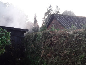 Požár kovářské dílny