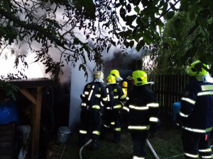 Požár kovářské dílny