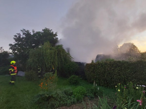 Požár kovářské dílny