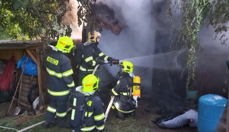 Požár kovářské dílny