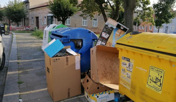 Kontejnerů na odpad je ve městě dostatek, přesto stále vznikají nelegální černé skládky