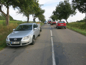 Foto z místa nehody Konice