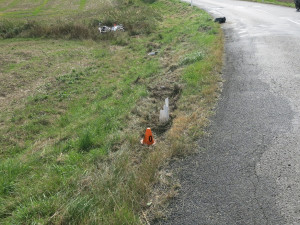 Foto z místa nehody Rozstání