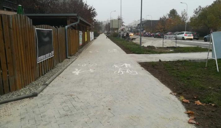 V Prostějově byla dokončena další cyklistická stezka